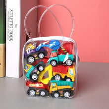 Load image into Gallery viewer, 6pcs Car Model Toy Pull Back Car Toys Mobile Vehicle Fire Truck Taxi Model Kid Mini Cars Boy Toys Gift Diecasts Toy for Children
