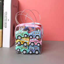Load image into Gallery viewer, 6pcs Car Model Toy Pull Back Car Toys Mobile Vehicle Fire Truck Taxi Model Kid Mini Cars Boy Toys Gift Diecasts Toy for Children
