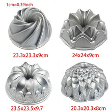 Load image into Gallery viewer, Aluminum Cake Mold Cake And Mousse Baking Tool Double Sided Gauze Cake Mold Tool Cake Pan Non Stick Shaped Tube Pan For Kitchen

