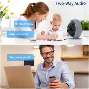 Electronic Baby Monitor with Camera Wifi 3MP HD Cry Babies Nanny Camera Two Way Audio IR Night Vision Baby Sleeping IP Camera