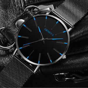 Geneva Minimalist Watch Men Ultra Thin Stainless Steel