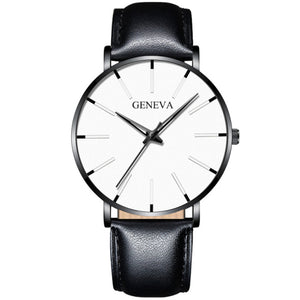 Geneva Minimalist Watch Men Ultra Thin Stainless Steel